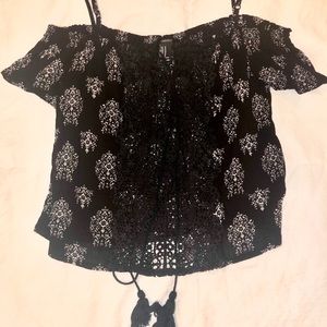 Black Off-the-Shoulder Top